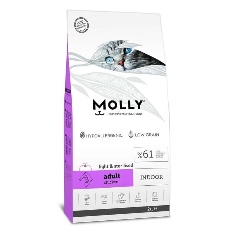 MOLLY LIGHT KISIR TAVUKLU KEDİ MAMASI 15 KG