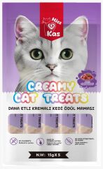 MİSS KAS DANA ETLİ KREMA KEDİ ÖDÜL MAMASI 5*15 GR