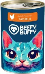 BEEFY BUFFY TAVUKLU KEDİ KONSERVE MAMA 415 GR