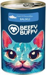 BEEFY BUFFY BALIKLI KEDİ KONSERVE MAMA 415 GR