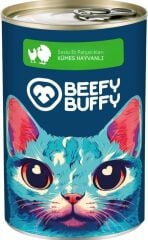 BEEFY BUFFY KÜMES HAYVANLI KEDİ KONSERVE MAMA 415 GR