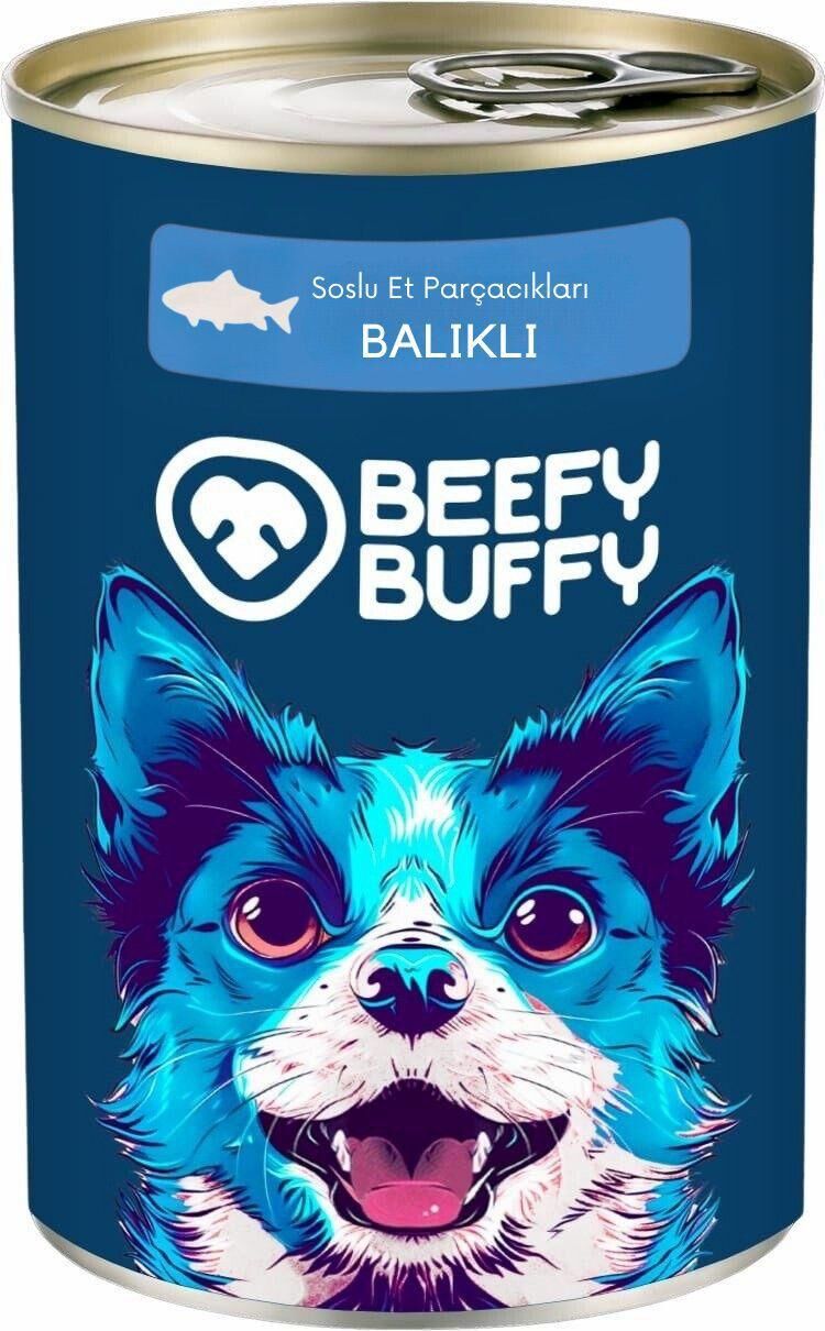BEEFY BUFFY BALIKLI KÖPEK KONSERVE MAMA 415 GR
