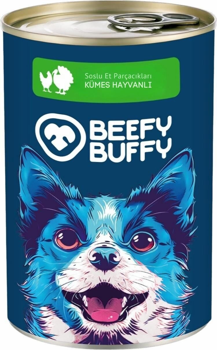 BEEFY BUFFY KÜMES HAYVANLI KÖPEK KONSERVE MAMA 415 GR