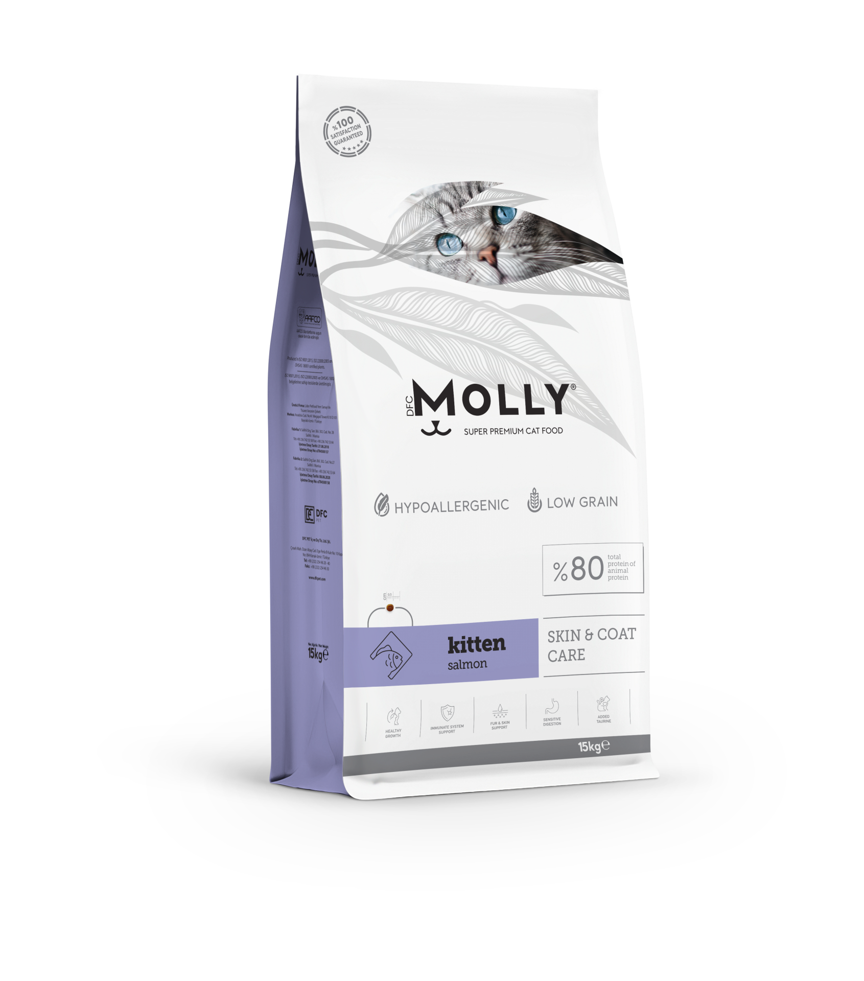 MOLLY KİTTEN SOMONLU KEDİ MAMASI 15 KG
