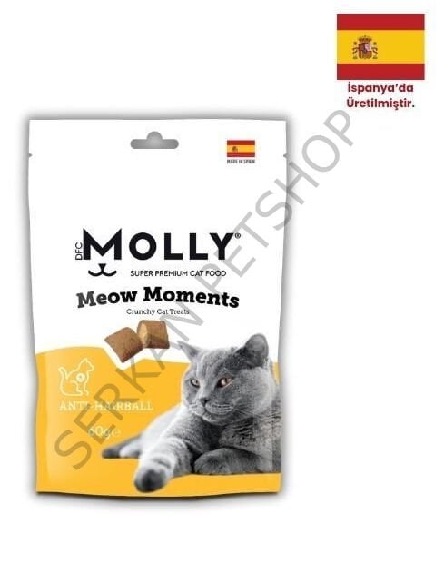 MOLLY MEOW MOMENTS TÜY YUMAĞI KONTROLÜ KEDİ ÖDÜL MAMASI 60 GR
