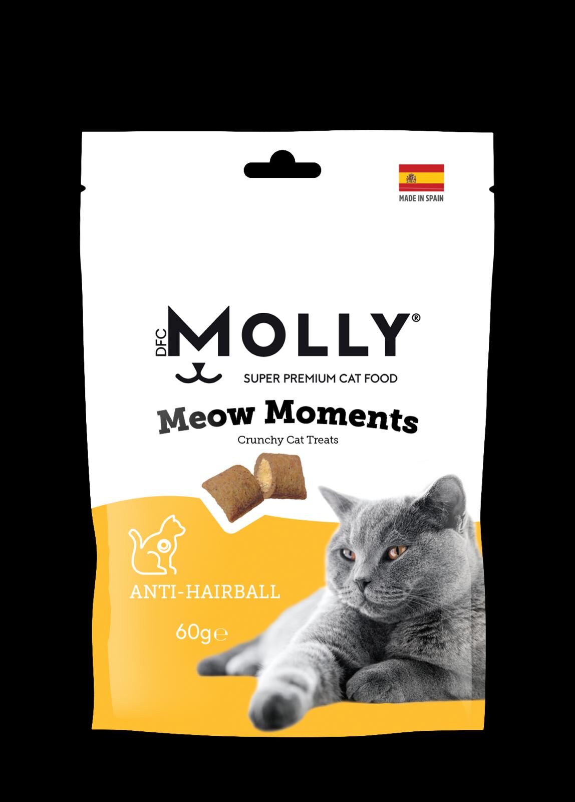 MOLLY MEOW MOMENTS TÜY YUMAĞI KONTROLÜ KEDİ ÖDÜL MAMASI 60 GR