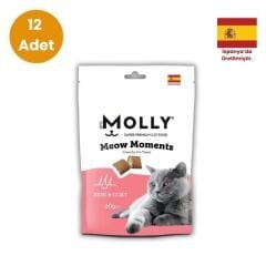 MOLLY MEOW MOMENTS DERİ VE TÜY BAKIMI KEDİ ÖDÜL MAMASI  60 GR