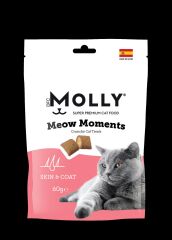 MOLLY MEOW MOMENTS DERİ VE TÜY BAKIMI KEDİ ÖDÜL MAMASI  60 GR