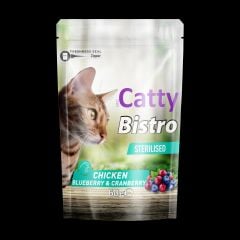 CATTY BİSTRO KISIRLAŞTIRILMIŞ TAVUKLU YABAN MERSİNLİ 60 GR