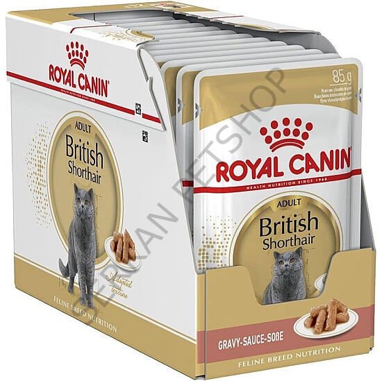 Royal Canin BOX Pouch British Shorthair Irkına Özel Yaş Kedi Maması 85 Gr x 12 Adet