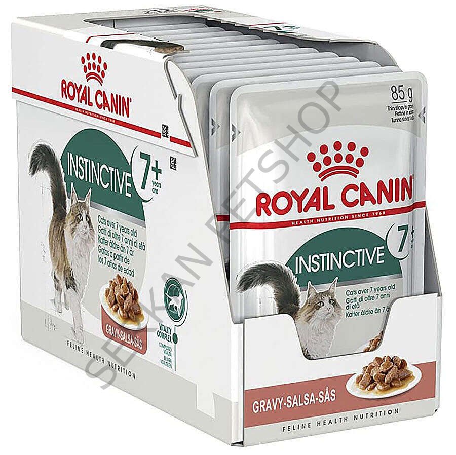 Royal Canin BOX Pouch Gravy Instinctive +7 Yaşlı Kedi Yaş Maması 85 Gr x 12 Adet