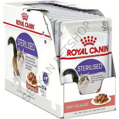 Royal Canin BOX Pouch Gravy Sterilised Kısırlaştırılmış Yaş Kedi Maması 85 Gr x 12 Adet