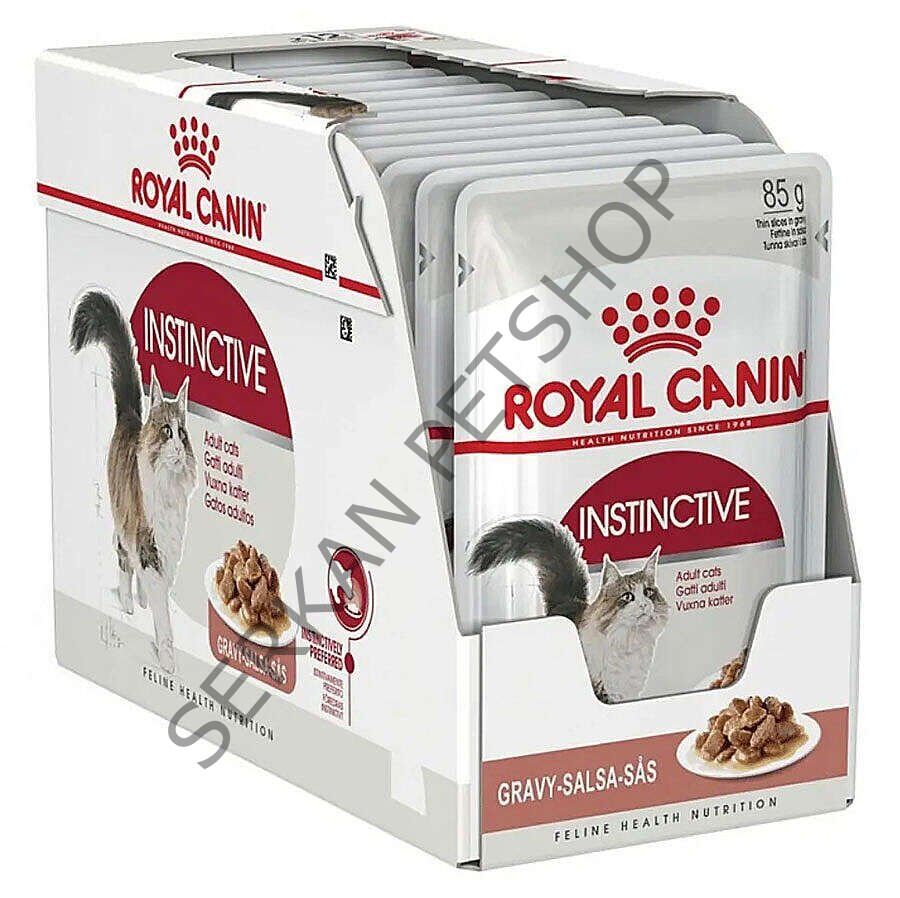 Royal Canin BOX Pouch Gravy Instinctive Yaş Kedi Maması 85 Gr x 1