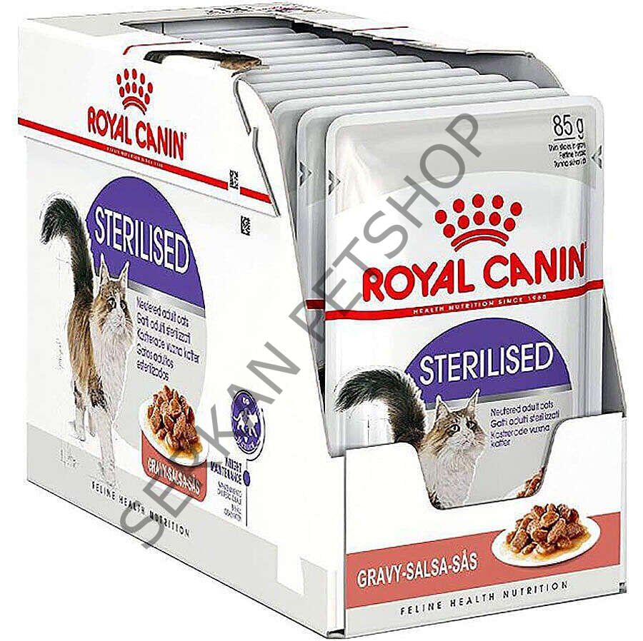 Royal Canin BOX Pouch Gravy Sterilised Kısırlaştırılmış Yaş Kedi Maması 85 Gr x 1