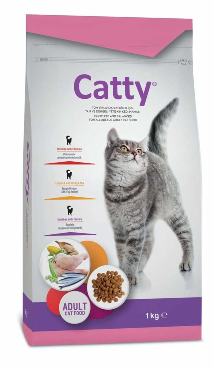 CATTY TAVUKLU KEDİ MAMA 1 KG