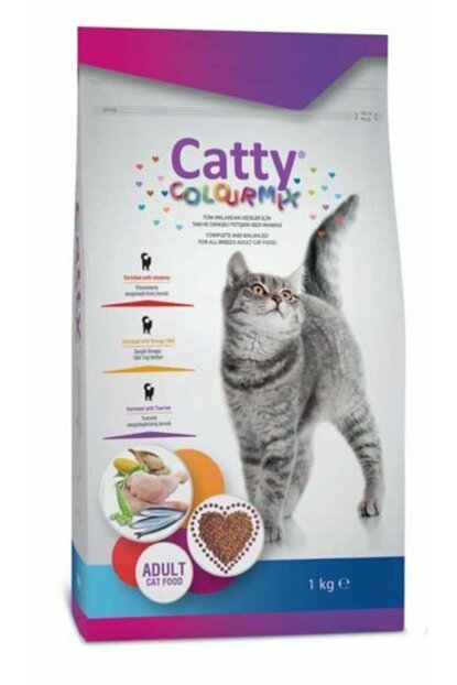 CATTY COLOUR MİX KEDİ MAMA 1 KG