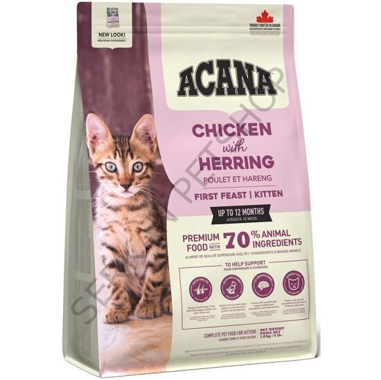 Acana First Feast Kitten Yavru Kedi Maması 1,8 Kg + Elexsus Kediler İçin Şampuan 250 ml