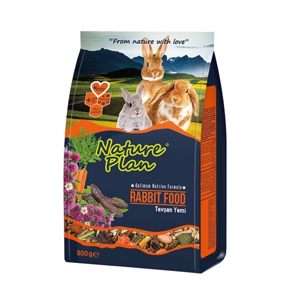 NATURE PLAN TAVŞAN YEMİ 800 GR 12Lİ