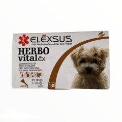 ELEXSUS HERBO VİTALEX YAVRU KÖPEK ENSE DAMLASI 1-10 KG 4 LÜ