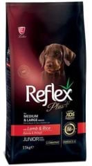 REFLEX PLUS JUNİOR KUZULU KÖPEK MAMASI 15+3 KG
