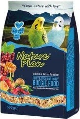 NATURE PLAN MEYVE AROMALI VE BALLI MUHABBET KUŞU YEMİ 500 GR(18)