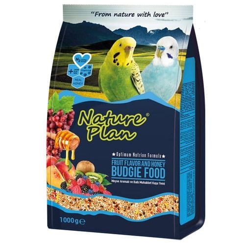 NATURE PLAN MEYVE ARAMOLU MUHABBET KUŞU YEMİ 1000 GR 12 Lİ