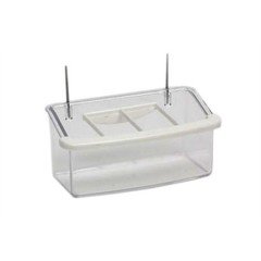 VENÜSBİRD IZGARALI ŞEFFAF YEMLİK 10 CM 1O LU