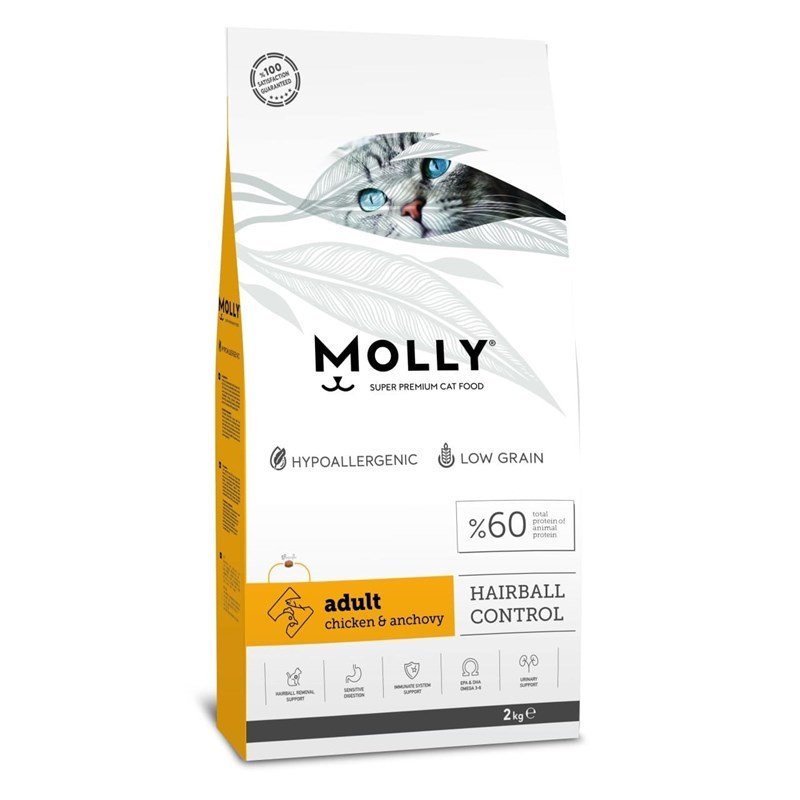 MOLLY TAVUKLU KEDİ MAMASI 2 KG