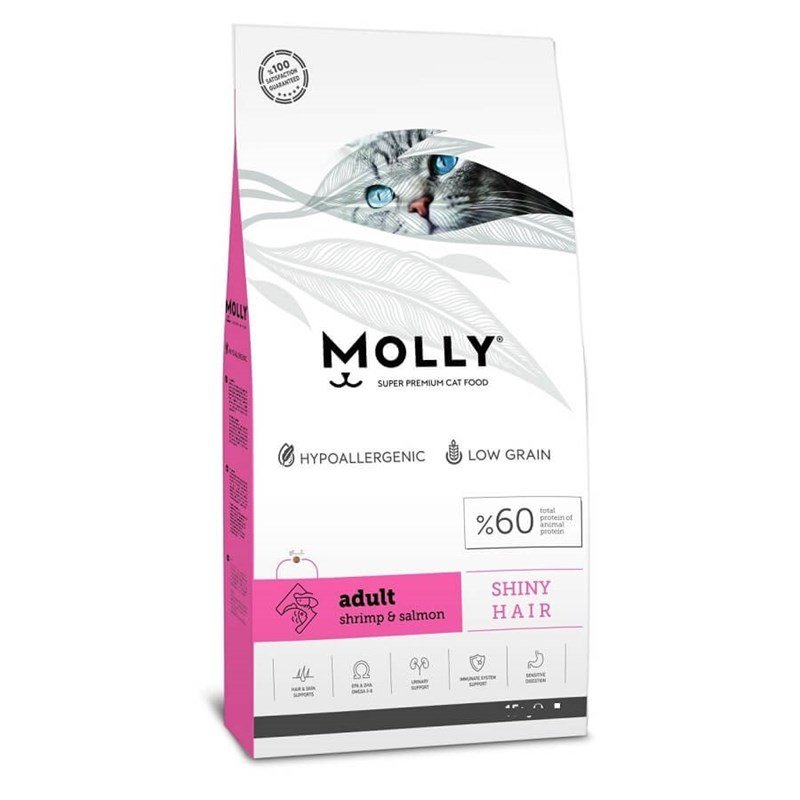 MOLLY KARİDESLİ SOMONLU KEDİ MAMASI 2 KG