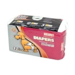 HUSHPET ULTRA EMİCİ KÖPEK KÜLOT ÇİŞ PEDİ XL 12Lİ