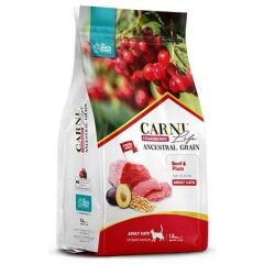 Carni Cat Adult Kuzu Etli/Bögürtlenli Kedi Maması 1.5 KG