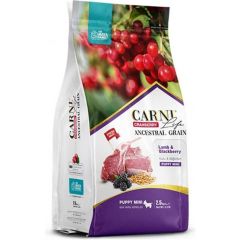 Carni Dog Puppy Mini Kuzu Etli/Bögürtlen Köpek Maması 2.5 KG