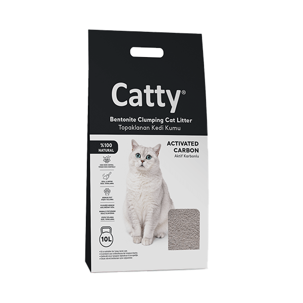CATTY KEDİ KUMU AKTİF KORBON 10 LT
