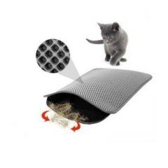 BE CAT ELEKLİ KEDİ TUVALET PASPASI GRİ 60X45 CM