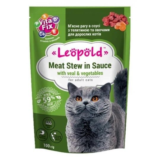LEÖPÖLD SIĞIRLI YAŞ KEDİ MAMASI 100 GR 24 LÜ