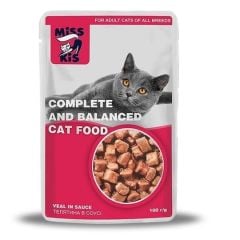 MİSS KİS KUZULU  YAŞ KEDİ MAMASI 100 GR 24LÜ